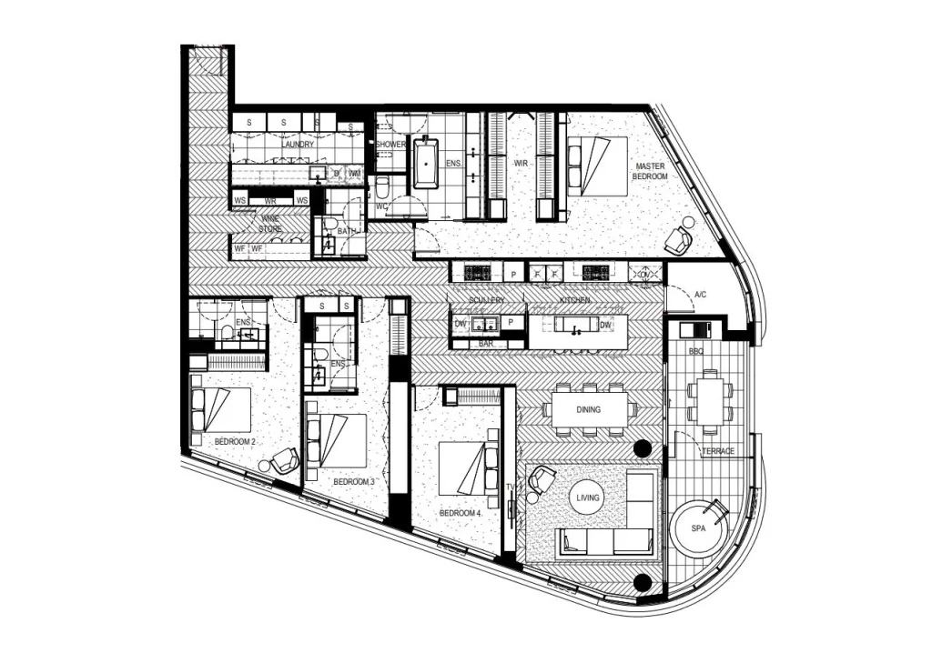 The Victoriana 1205 Floorplan